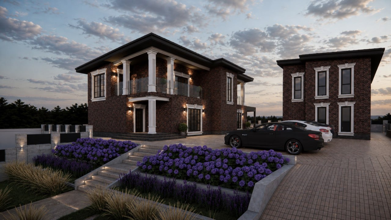 Proiect de design al unei case de locuit în or. Codru, 270 m²